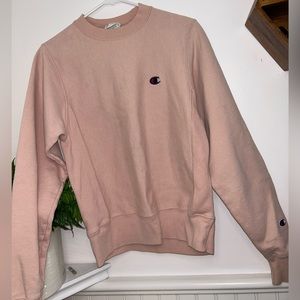 pink champion crewneck thick high quality size extra small
